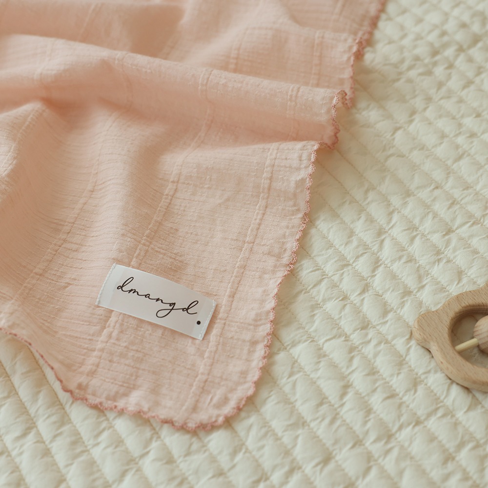 嬰兒毯/純棉涼被_粉紅色